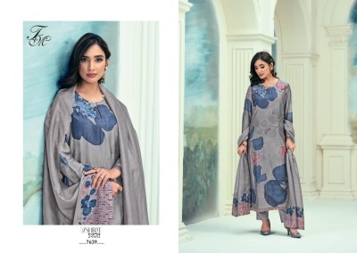 T and M by Ishrat present muslin digital printed unstitched dress material catalogue at low rate salwar kameez catalogs