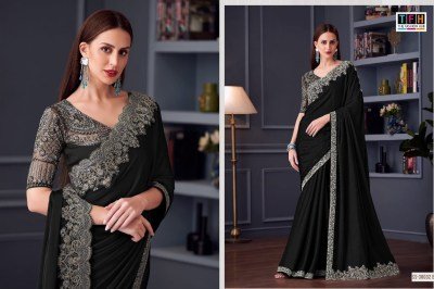 TFH Silver Screen Edition Hits SS 30002 Opium Silk Chiffon Party Wear Saree with Chiffon Silk Blouse Wholesale sarees catalogs