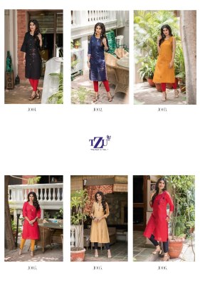 TZU by Noble fancy cotton embroidered top with pant catalogue at low rate kurtis catalogs