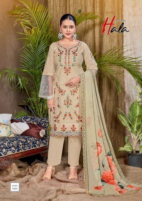 Tabeer 23 by HaLa Pure cambric Lawn Pakistani suit catalogue at low rate dress material catalogs