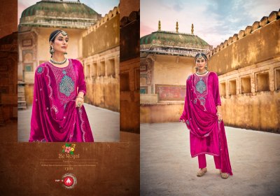 Taj Arabia by Triple A Designer neck embroidered unstitched suit catalogue at affordable rate salwar kameez catalogs