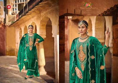 Taj Arabia by Triple A Designer neck embroidered unstitched suit catalogue at affordable rate salwar kameez catalogs