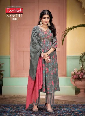 Taniksh Saachi Vol 1 Alia Cut Embroidery Work Readymade Salwar Suits catalogue wholesale rate  kurtis catalogs