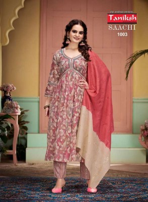 Taniksh Saachi Vol 1 Alia Cut Embroidery Work Readymade Salwar Suits catalogue wholesale rate  kurtis catalogs