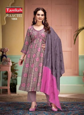 Taniksh Saachi Vol 1 Alia Cut Embroidery Work Readymade Salwar Suits catalogue wholesale rate  kurtis catalogs