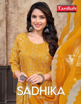 Taniksh Sadhika Vol 3 Kruti pant And Dupatta With Sikvnas Embroidery Work  wholesale catalogs