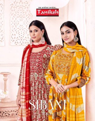 Taniksh Sibani Vol 10 Rayon Foil Print Anarkali Sikvans Embroidery Work Readymade Wholesale Catalog wholesale catalogs
