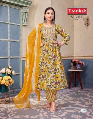 Taniksh Srivalli Vol 2 Elegant Capsule Print Anarkali with Embroidery, Pant With Pocket  And Nazmin Dupatta Wholesale kurtis catalogs