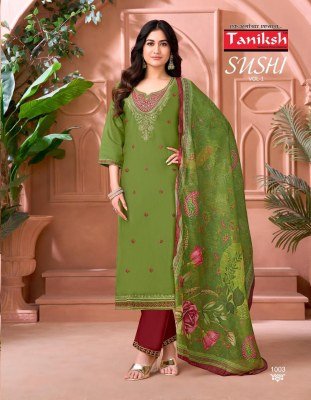 Taniksh Sushi Vol 1 Couture Roman Embroidered Kurta Pants And Digital Dupatta with Pocket Wholesale kurtis catalogs