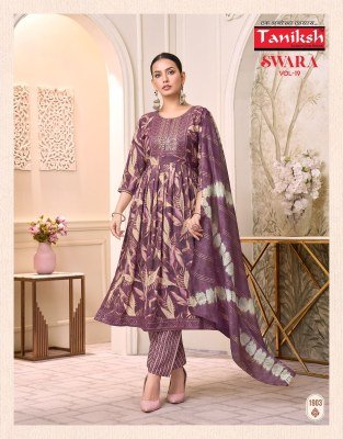 Taniksh Swara Vol 19 Nyra Cut Capsule Rayon Printed Suit with Embroidery And Chanderi Dupatta Wholesale   kurtis catalogs