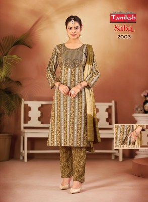 Taniksh by Saba vol 2 reyon foil print with embroidered salwar kameez catalogue salwar kameez catalogs