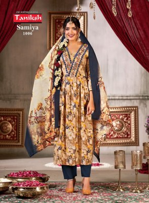 Taniksh by Samiya vol 1 muslin printed readymade alia cut catalogue at low rate  readymade suit catalogs