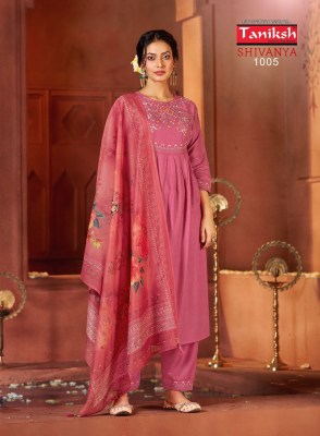 Taniksh by Shivanya vol 1 reyon printed embroidred readymade suit catalogue at affordable rate readymade suit catalogs