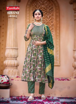 Taniksh by Sibani vol 4 reyon printed fancy readymade suit catlogue at low rate Taniksh