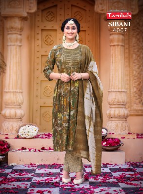 Taniksh by Sibani vol 4 reyon printed fancy readymade suit catlogue at low rate readymade suit catalogs