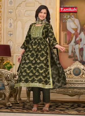 Taniksh  by Sona vol 1 capsual reyon printed readymade suit catalogue at low rate readymade suit catalogs