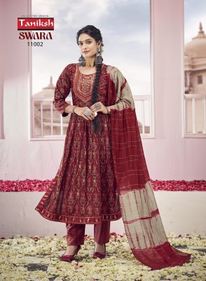 Taniksh by Swara vol 11 capsual reyon printed embroidered kurti pant and dupatta catalogue readymade suit catalogs