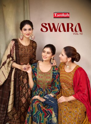 Taniksh by swara vol 10 capsul reyon print with embroidered readymade suit catalogue at low rate Taniksh