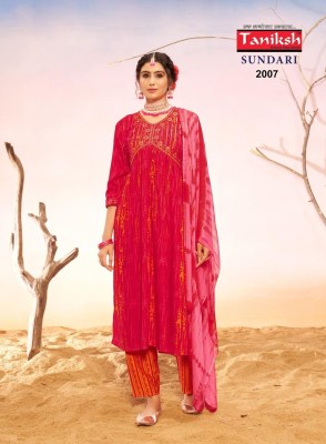 Taniksh present Sundari vol 1 saburi reyon printed  readymade suit catalogue readymade suit catalogs