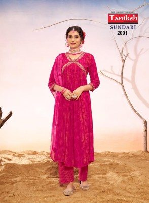 Taniksh present Sundari vol 1 saburi reyon printed  readymade suit catalogue readymade suit catalogs