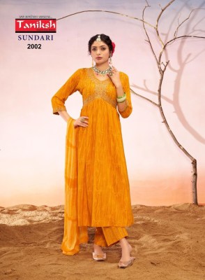 Taniksh present Sundari vol 1 saburi reyon printed  readymade suit catalogue readymade suit catalogs