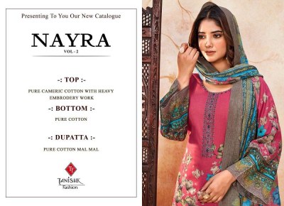 Tanikshk Fashion Nayra Vol 2 Summer Collection Cotton Suits catalogue  salwar kameez catalogs