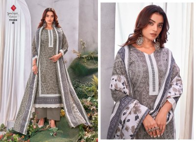 Tanishk Fashion by Gazal Bandhani pure lawn cotton printed unstitched dress material catalogue at low rate salwar kameez catalogs