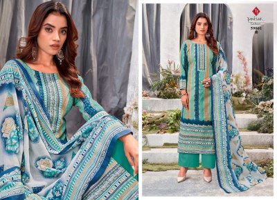 Tanishk Fashion by Gazal Bandhani pure lawn cotton printed unstitched dress material catalogue at low rate salwar kameez catalogs