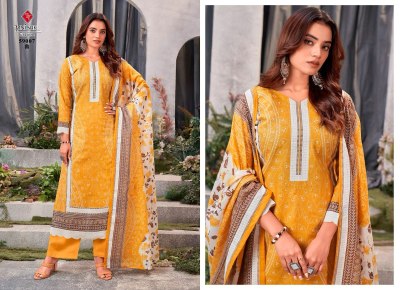 Tanishk Fashion by Gazal Bandhani pure lawn cotton printed unstitched dress material catalogue at low rate salwar kameez catalogs