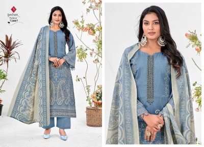 Tanishk fashion by Mehraaz 6 pure cambric cotton embroidered Pakistani suit catalogue at low rate pakistani suit catalogs