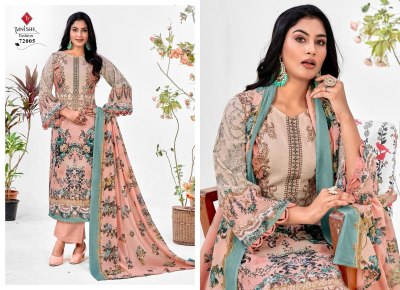 Tanishk fashion by Mehraaz 6 pure cambric cotton embroidered Pakistani suit catalogue at low rate pakistani suit catalogs