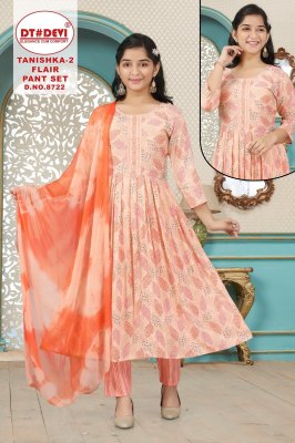 Taniska vol 2 by DNO 8722 Fancy Printed Flair kurti pant and dupatta catalogue at affordable rate readymade suit catalogs