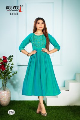 Tansi by Deecee Rangila silk Flared long Kuerti catalogue at affordable rate kurtis catalogs