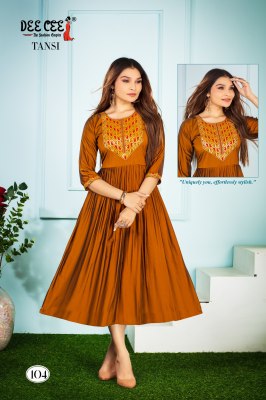 Tansi by Deecee Rangila silk Flared long Kuerti catalogue at affordable rate kurtis catalogs