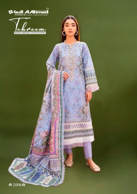 Tehreem vol 2 by Gull Aahmed Pure Lawn with mal mal unstitched suit catalogue at affordable rate dress material catalogs
