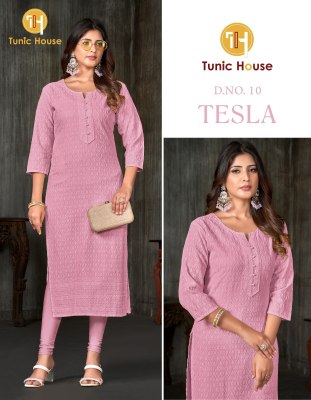 Telsa by tunic house  chikankari work kurti catalogue at amaviexpo kurtis catalogs