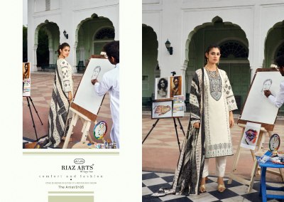 The artist by Riaz arts pure karachi digital printed unstitched dress material catalogue at affordable rate Riaz Arts