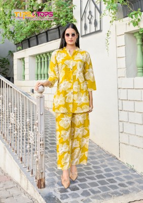 Tips And Tops Fashion Beats Vol 12 Heavy Reyon Print Co-ord Set  Wholesale Collection co ord set catalogs