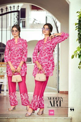 Tips And Tops  Instagirl Co Ord Set Festive Collection Heavy Rayon Print  Stylish Party Wear Wholesale co ord set catalogs