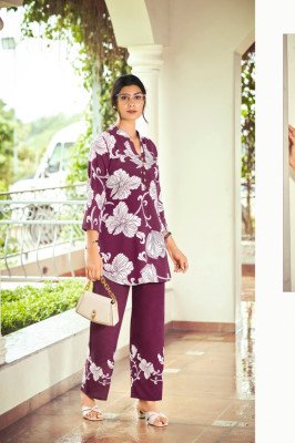 Tips And Tops  Instagirl Co Ord Set Festive Collection Heavy Rayon Print  Stylish Party Wear Wholesale co ord set catalogs