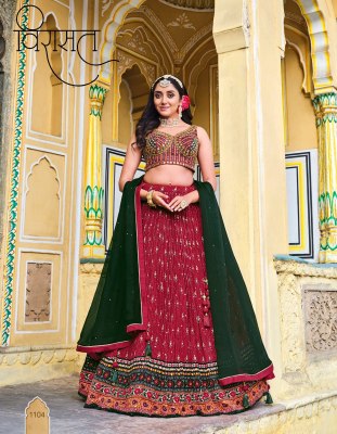 Titliya by Virasat heavy pure chinon embroidered digital printed lehenga choli catalogue lehenga choli catalogs