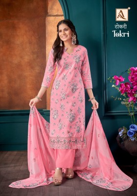 Tokri by Alok suit pure cambric floral printed unstitched dress material catalogue at low rate salwar kameez catalogs