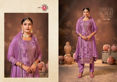 Triple A present Payal vol 3 pure muslin self weaving unstitched dress material catalogue at wholesale price salwar kameez catalogs