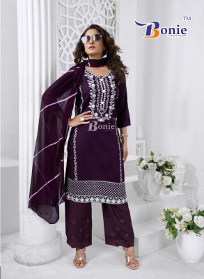 Trishla vol 1 by Bonie Kurti palazo with dupatta with low budget price readymade suit catalogs