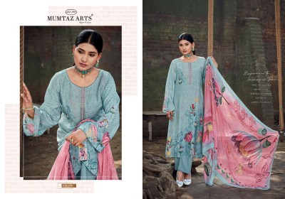 Tulip Tales by Mumtaz arts Pure muslin digital embroidered dress material collection  dress material catalogs