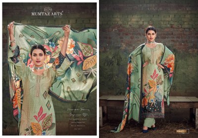 Tulip Tales by Mumtaz arts Pure muslin digital embroidered dress material collection  dress material catalogs