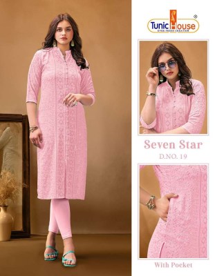  Tunic house new 7 star viscous sequence chikankari Kurti  wholesaler and supplier in India  kurtis catalogs