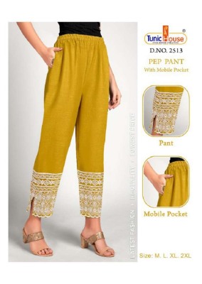 Tunic house new launch pep pant lucknowi chikan pant catalogue wholesale  bottom wear catalogs