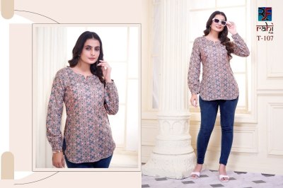 Tunic vol 1 by Rahi Heavy Cambric Cotton Fabric With Digital Prints tunic catalogue at low rate western wear catalogs