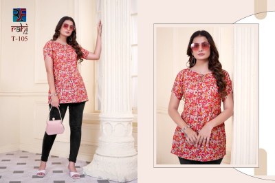 Tunic vol 1 by Rahi Heavy Cambric Cotton Fabric With Digital Prints tunic catalogue at low rate western wear catalogs